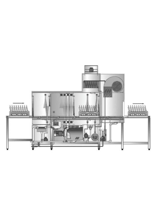 Hobart Çift Tanklı Kurutmalı Konveyörlü Bulaşık Makinesi CS-E-A-21 R/L