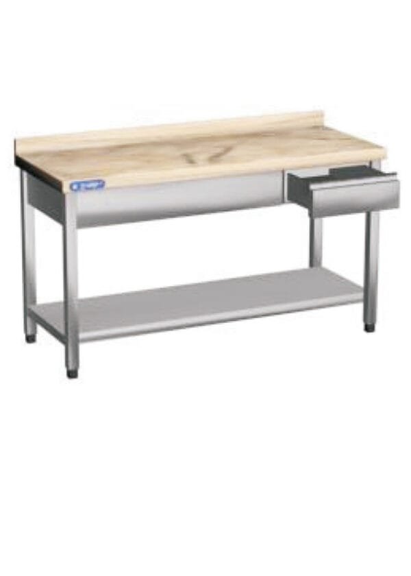 Mermer tablalı, sırtlı, taban raflı, çekmeceli MTR-140