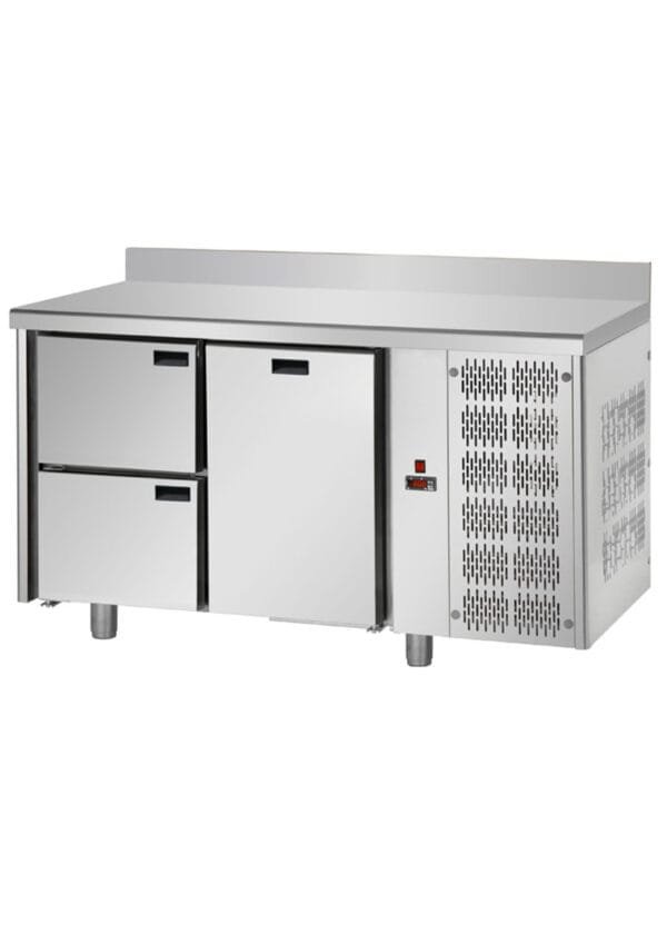 NeoSystem Tezgah Tip Çekmeceli 1 Kapı + 2 Çekmeceli Soğuk Dolap T-143-1K-2C-NTV - 143x70x85 cm