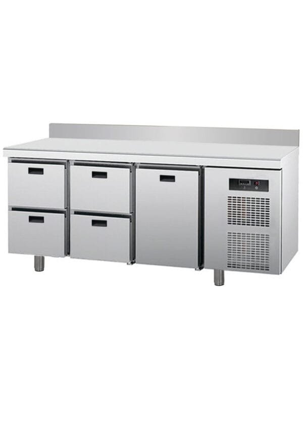 NeoSystem Tezgah Tip Çekmeceli 1 Kapı + 4 Çekmeceli Soğuk Dolap T-188-1K-4C-NTV - 188x70x85 cm