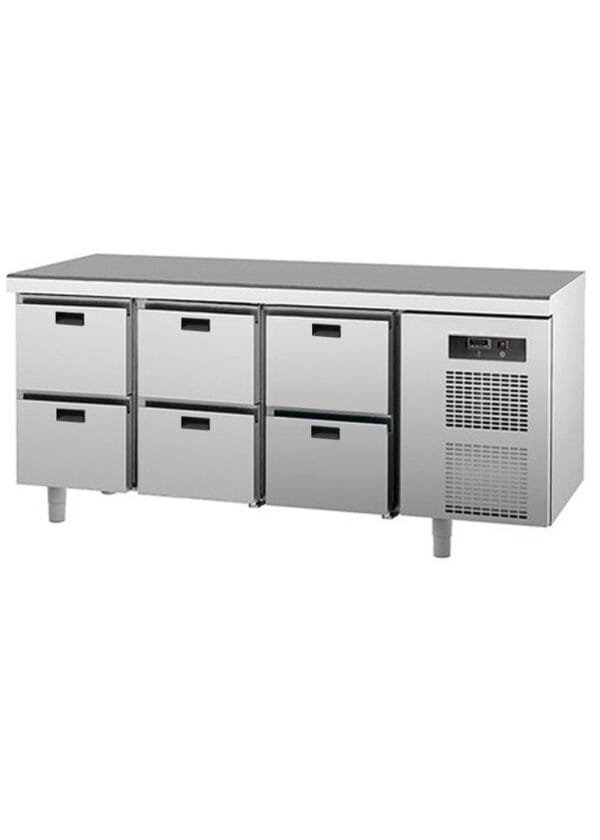 NeoSystem Tezgah Tip 6 Çekmeceli Soğuk Dolap T-188-6C-NTV - 188x70x85 cm